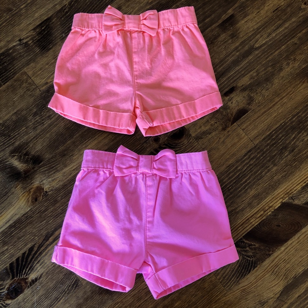 Brand New Baby Girl Cotton Shorts with Bow.